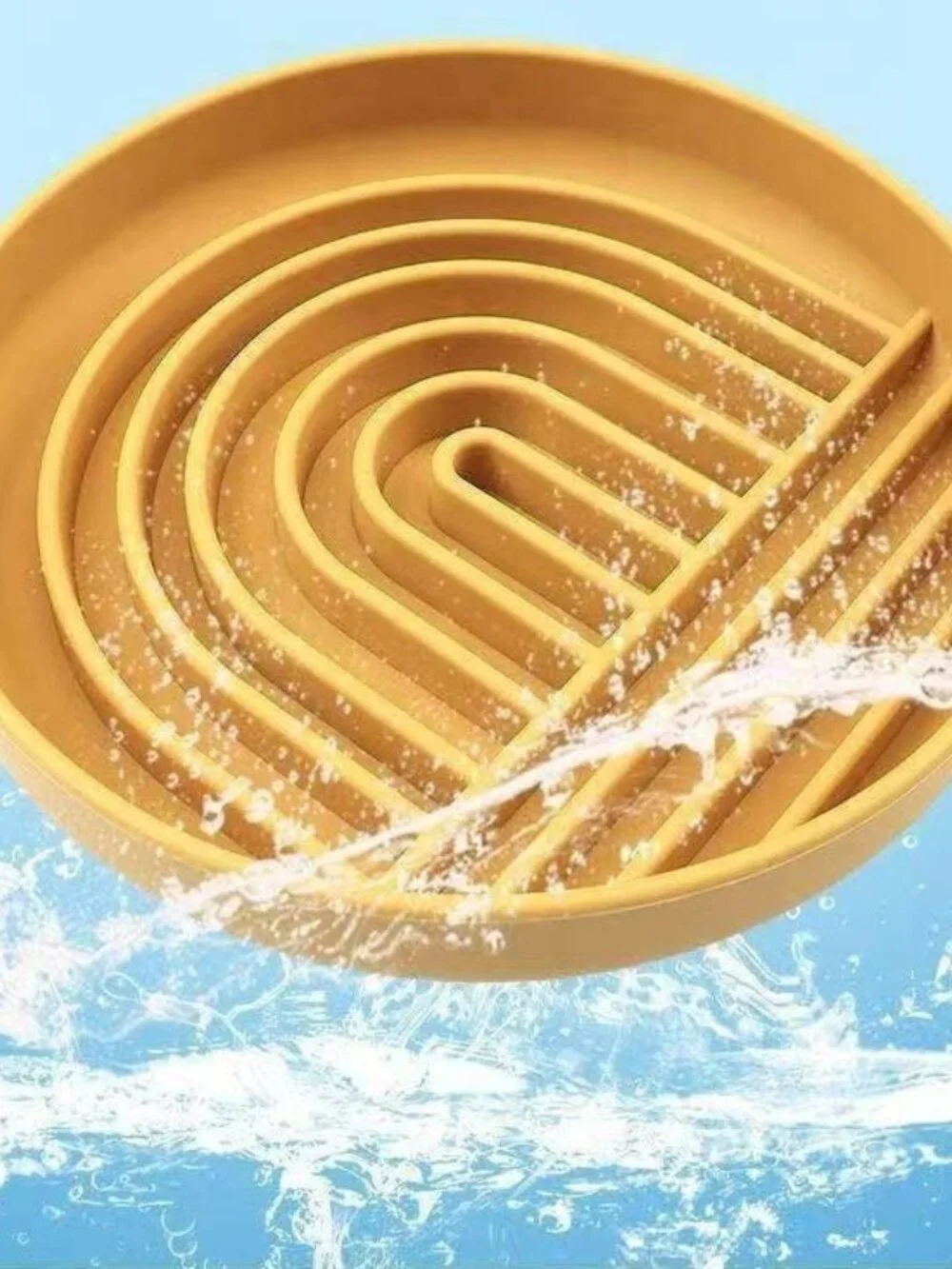 OHAY Pet Slow Feeder Dog Bowl, Non-Slip Silicone Maze Puzzle Bowl, BPA-Free